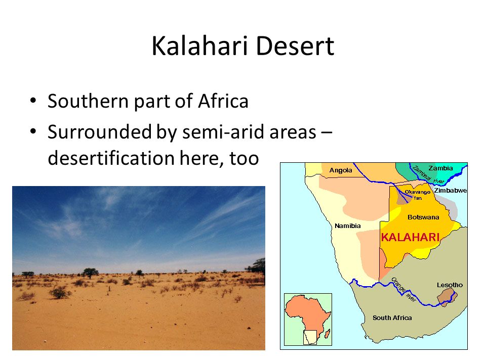 Kalahari Desert Southern part of Africa
