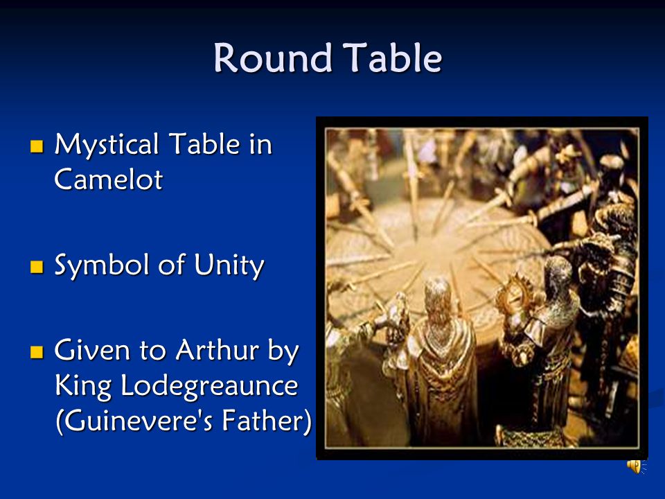 Round Table Mystical Table in Camelot Symbol of Unity