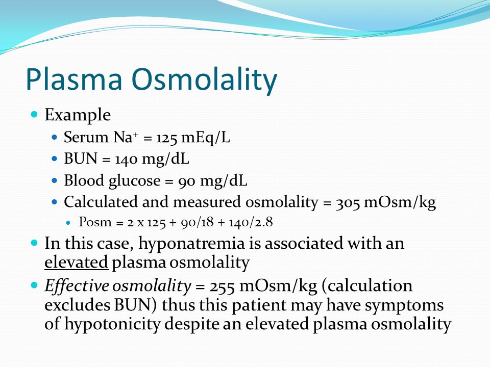 Serum osmolarity formula