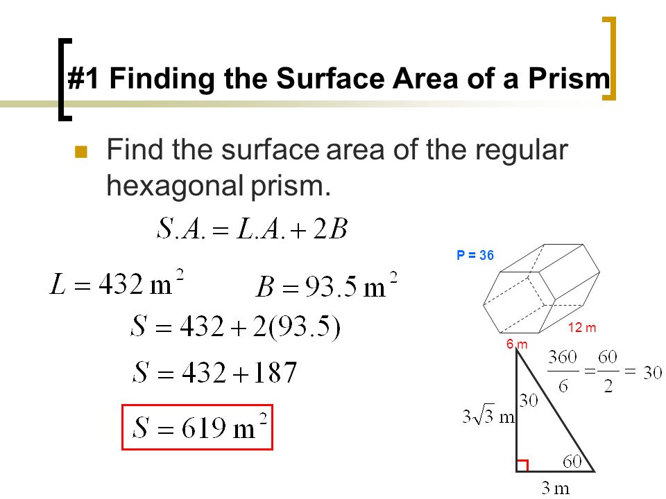 #1 Finding the Surface Area of a Prism