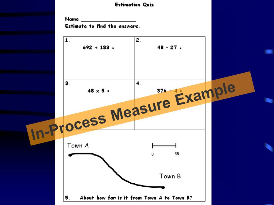 In-Process Measure Example