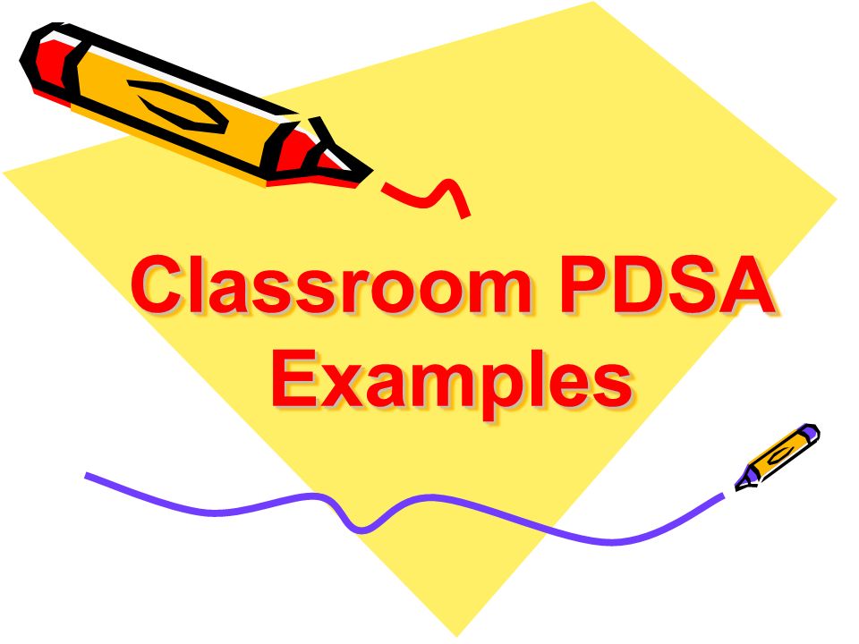 Classroom PDSA Examples