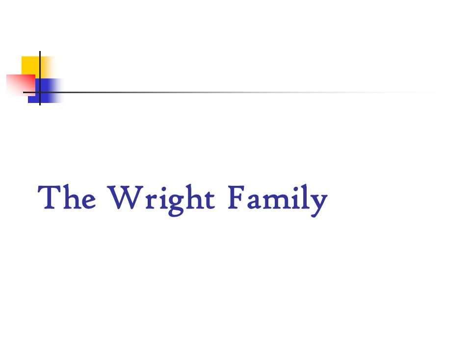The Wright Family