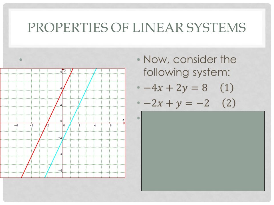Properties of Linear SYstems
