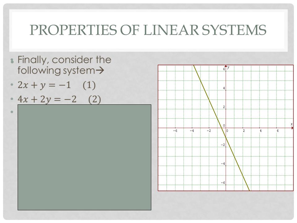 Properties of Linear Systems