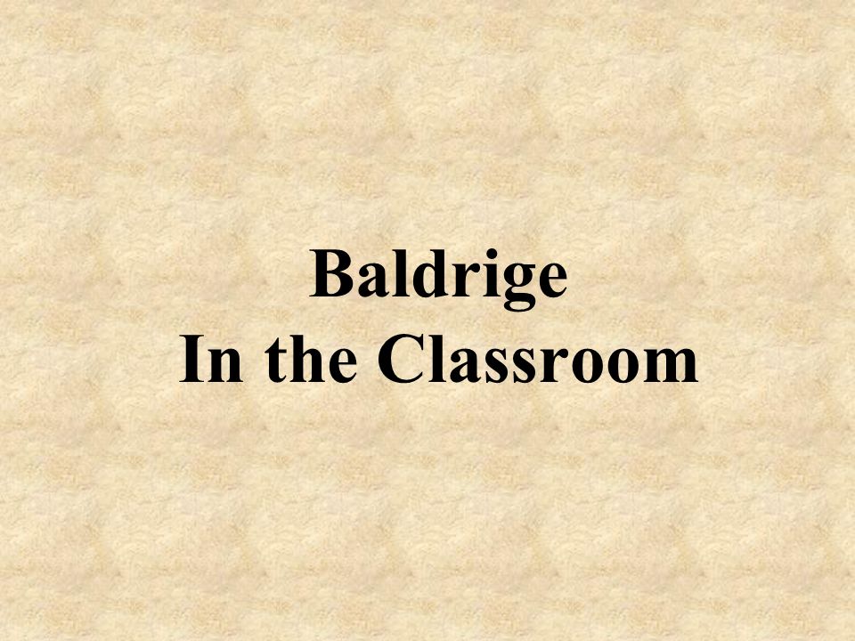 Baldrige In the Classroom