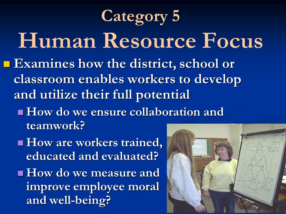 Category 5 Human Resource Focus