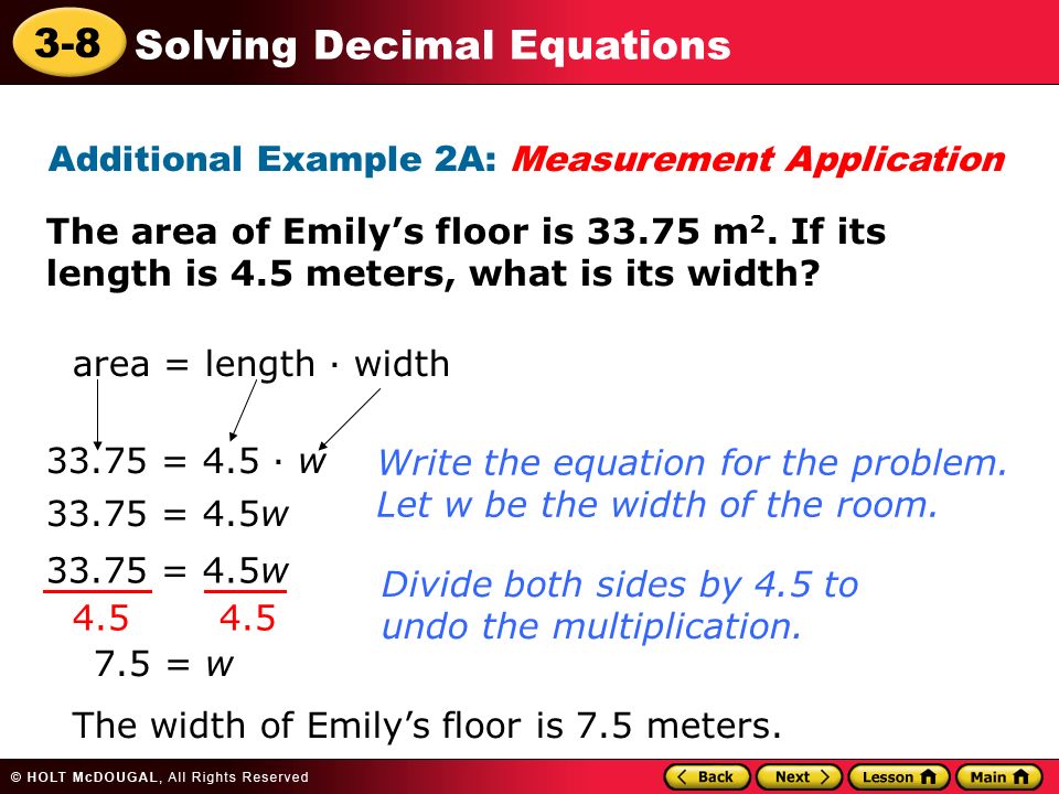 Additional Example 2A: Measurement Application