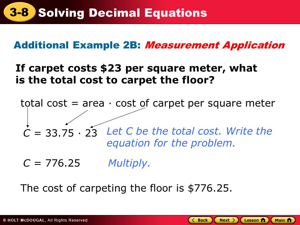 Additional Example 2B: Measurement Application