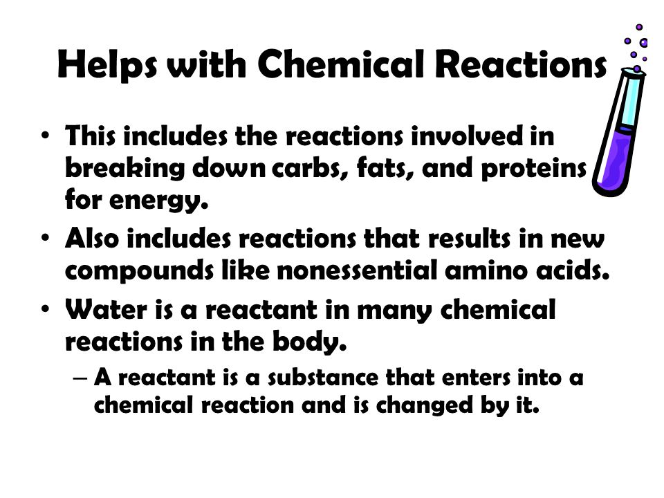 Helps with Chemical Reactions