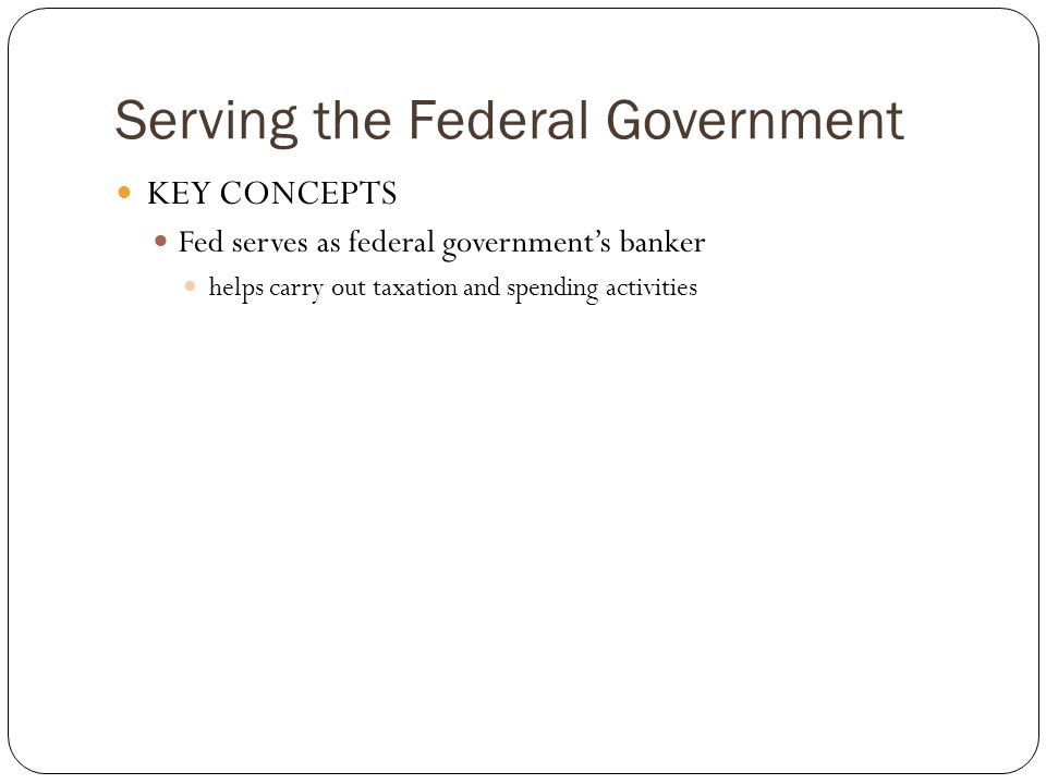 Serving the Federal Government