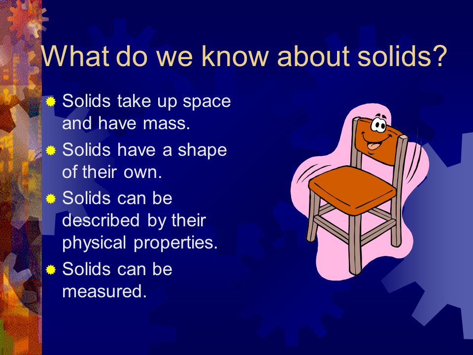 What do we know about solids
