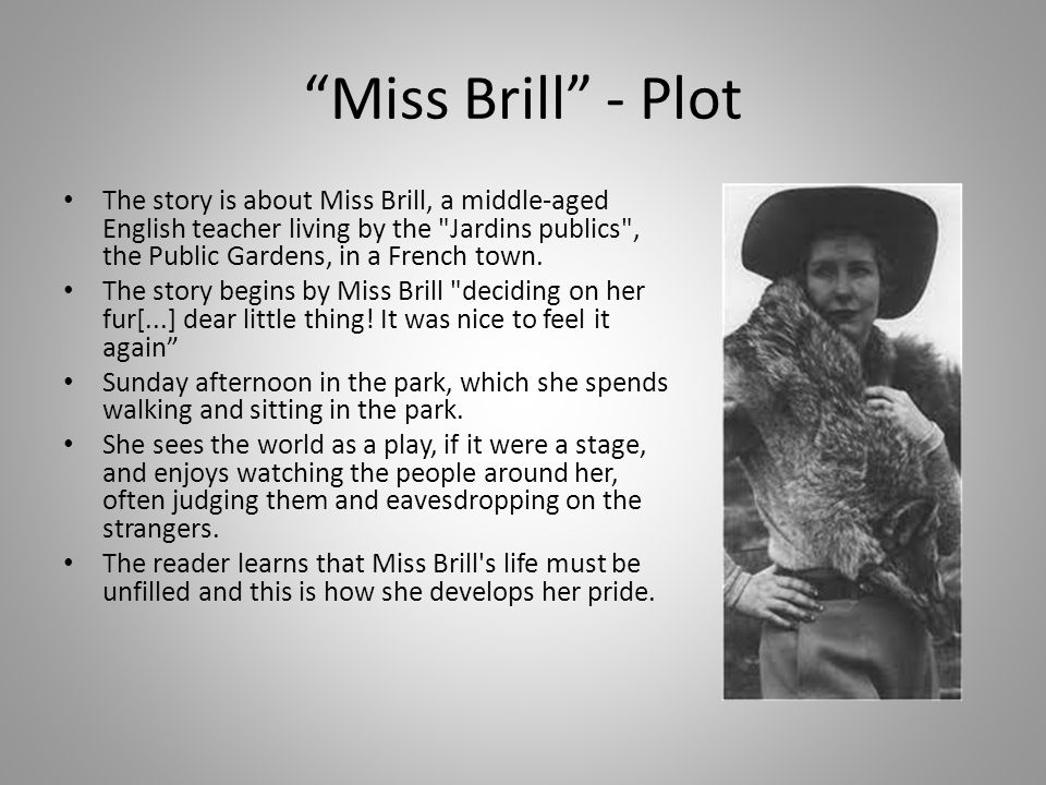 miss brill by katherine mansfield plot summary