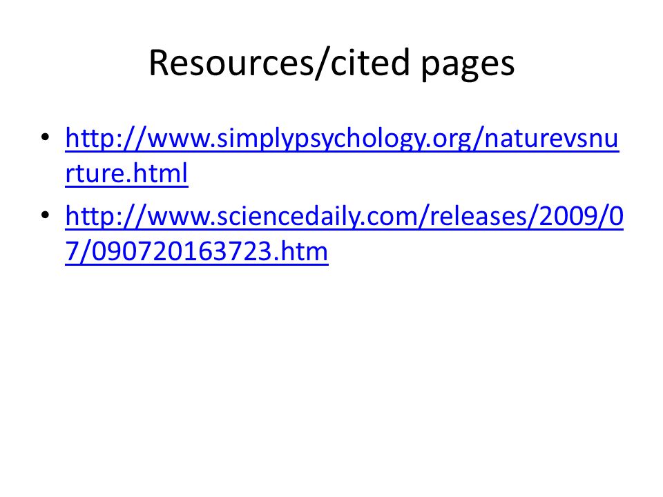 Resources/cited pages