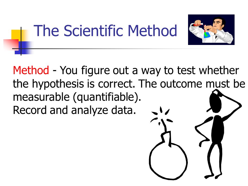 The Scientific Method Method - You figure out a way to test whether