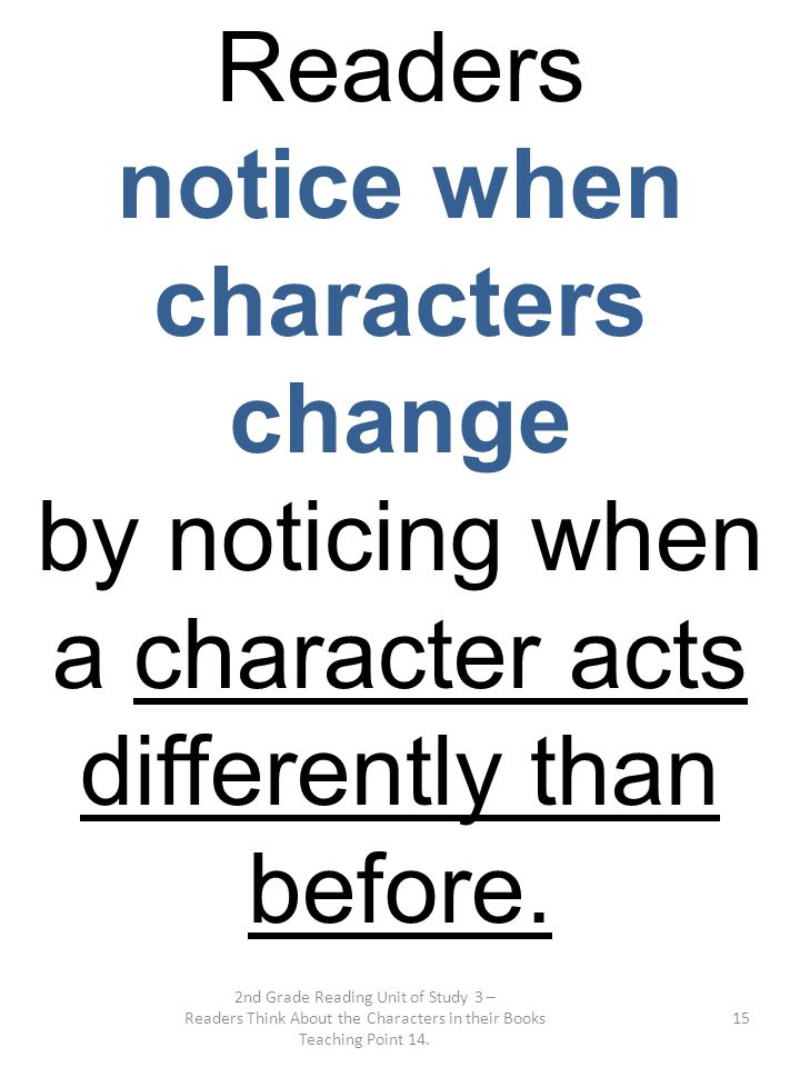 notice when characters change