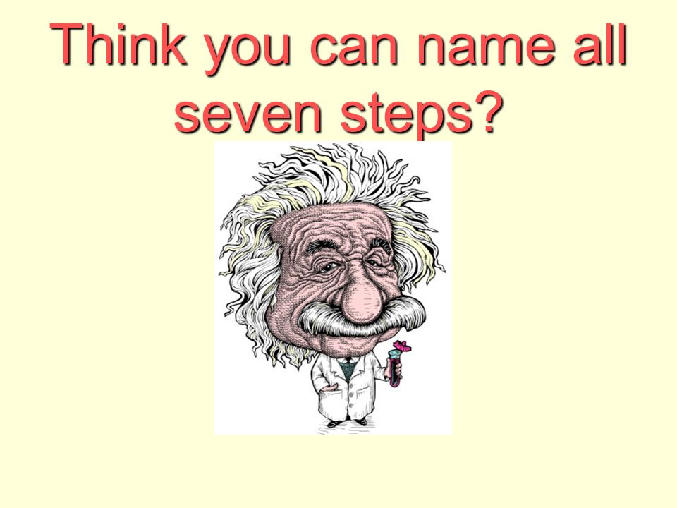 Think you can name all seven steps