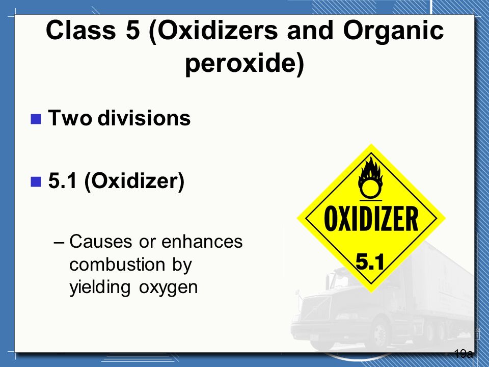 Тест по теме опасность. Oxidizer.