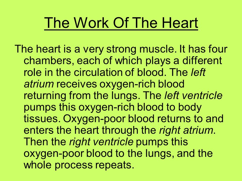 The Work Of The Heart