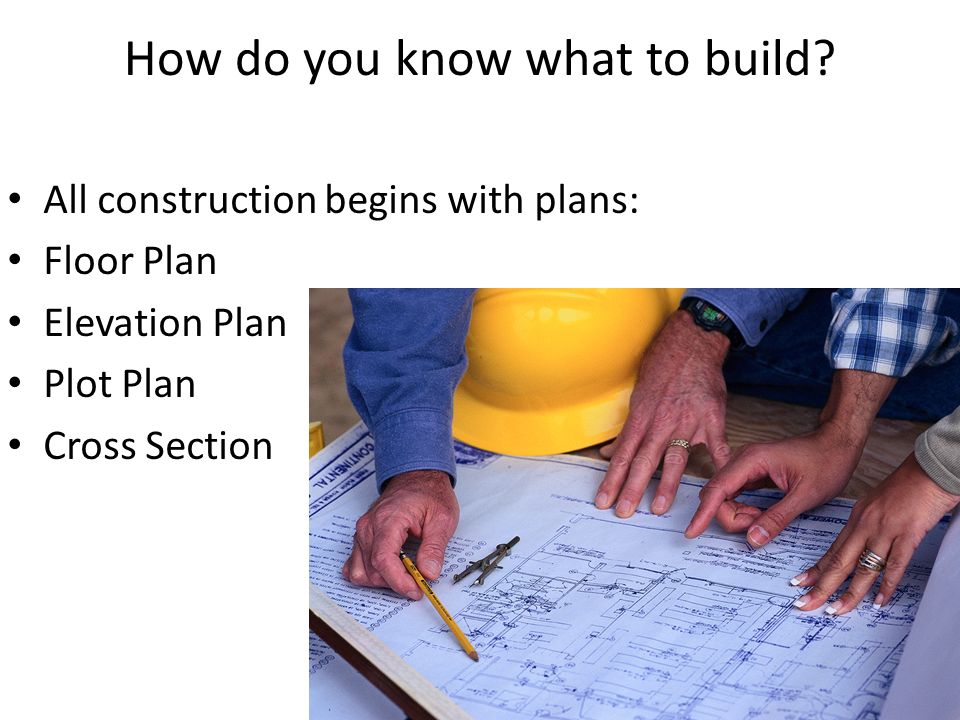 How do you know what to build
