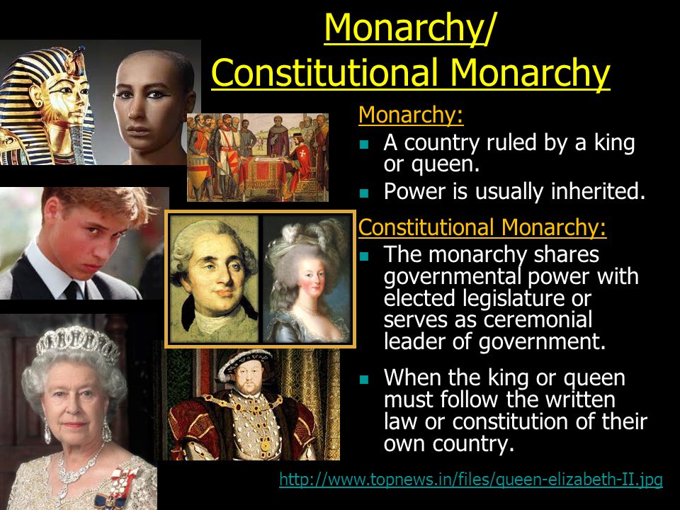 Monarchy/ Constitutional Monarchy