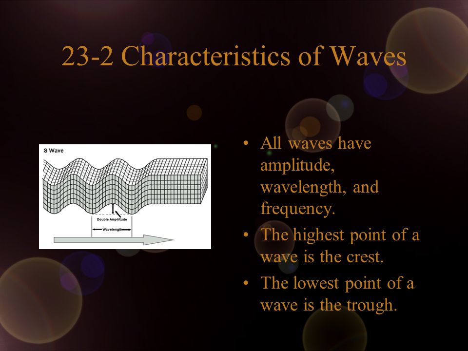 23-2 Characteristics of Waves