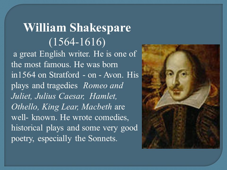 FAMOUS BRITISH WRITERS - ppt video online download
