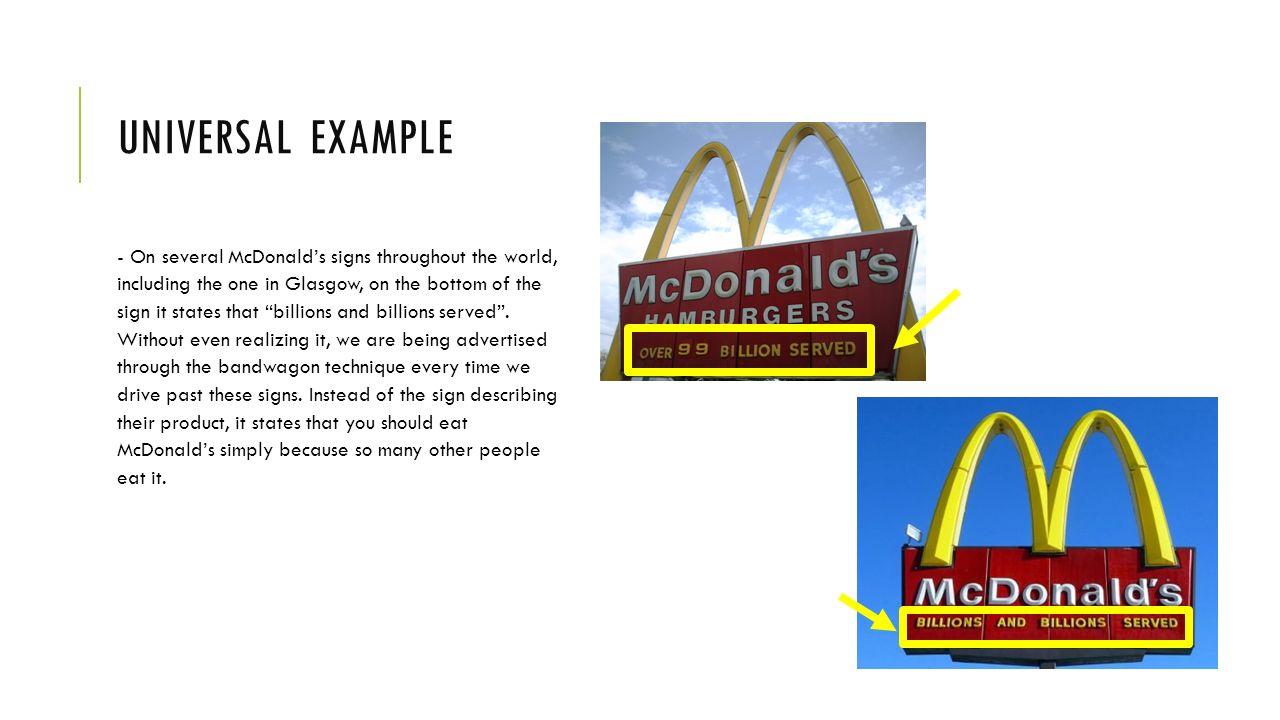 Bandwagon Advertising Mcdonalds bandwagon-advertising-mcdonalds