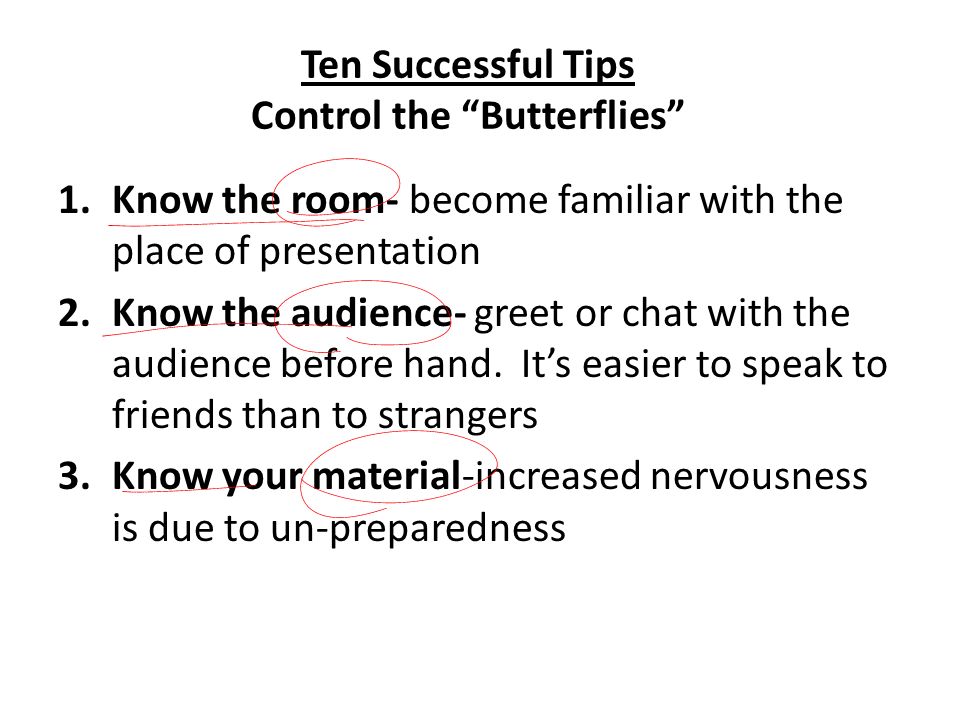 Ten Successful Tips Control the Butterflies