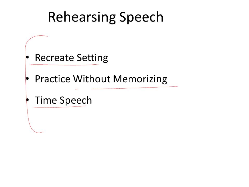 Rehearsing Speech Recreate Setting Practice Without Memorizing