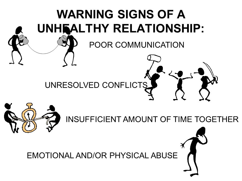 Symptoms of an unhealthy relationship