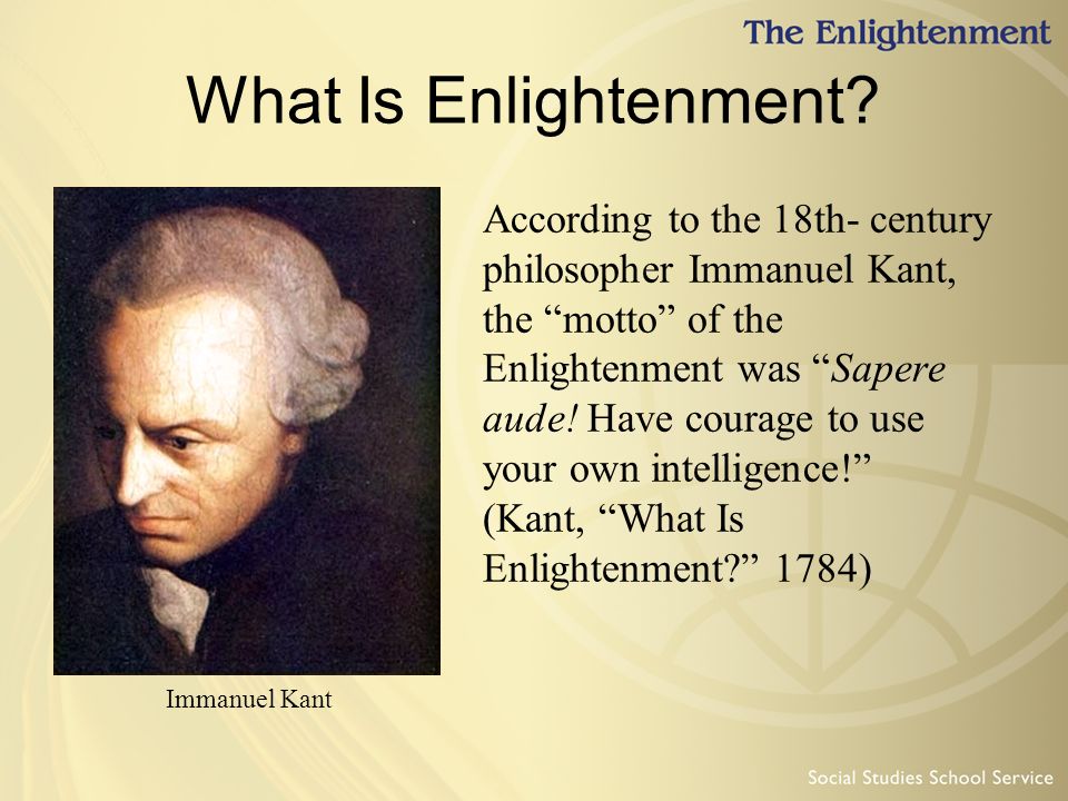 what is enlightenment kant summary