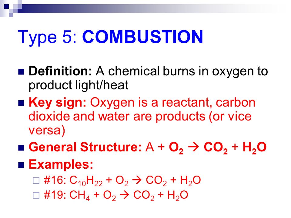 5 Types Of Chemical Reactions Ppt Video Online Download
