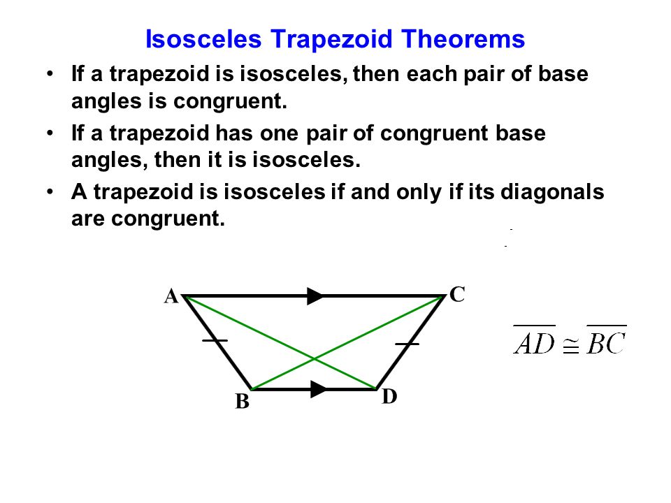 Isosceles Trapezoid Theorems