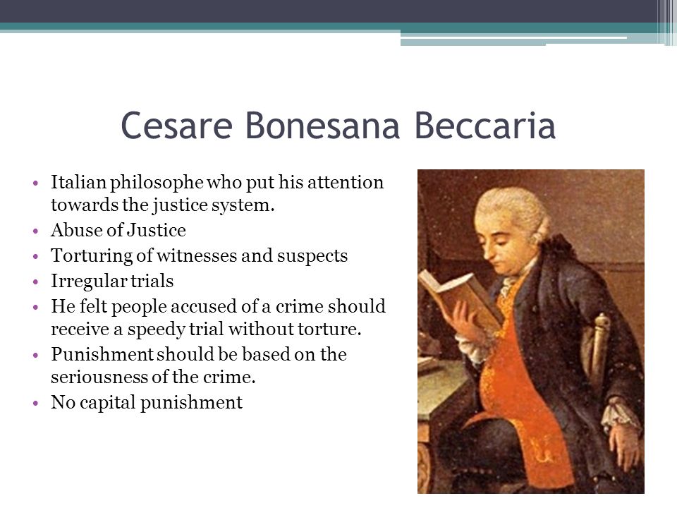 Cesare Bonesana Beccaria