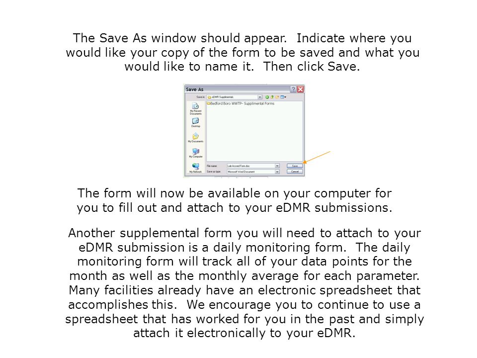 The Save As window should appear
