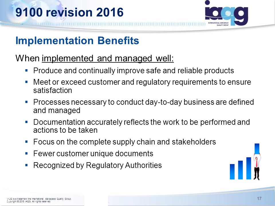 9100 revision 2016 Implementation Benefits