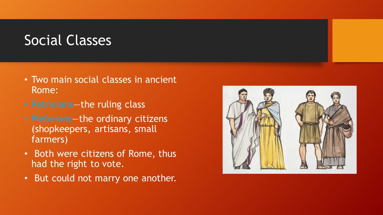 the social structure of ancient rome