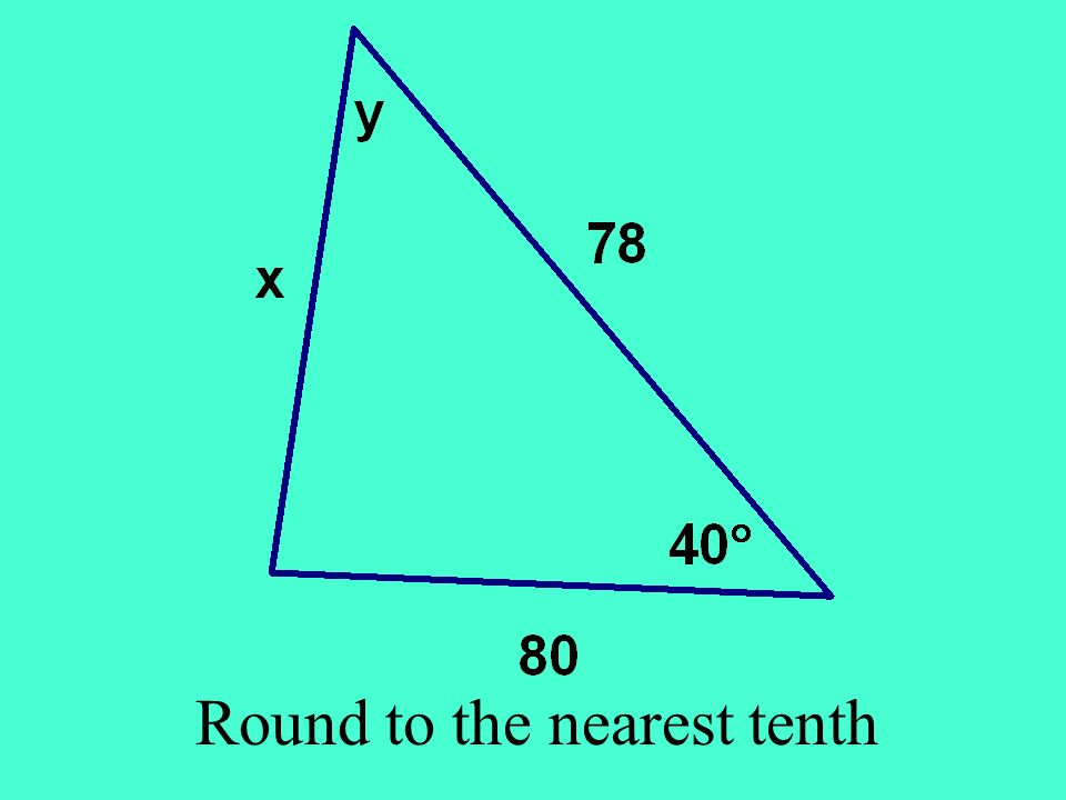 Round to the nearest tenth
