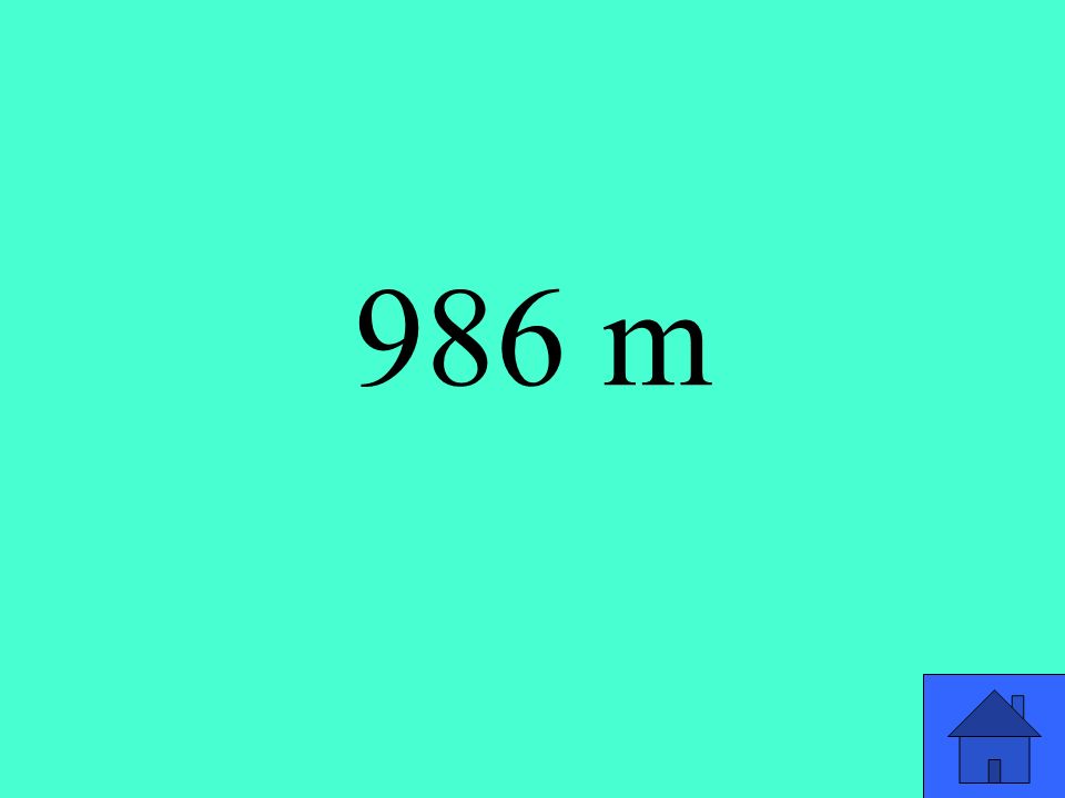 986 m