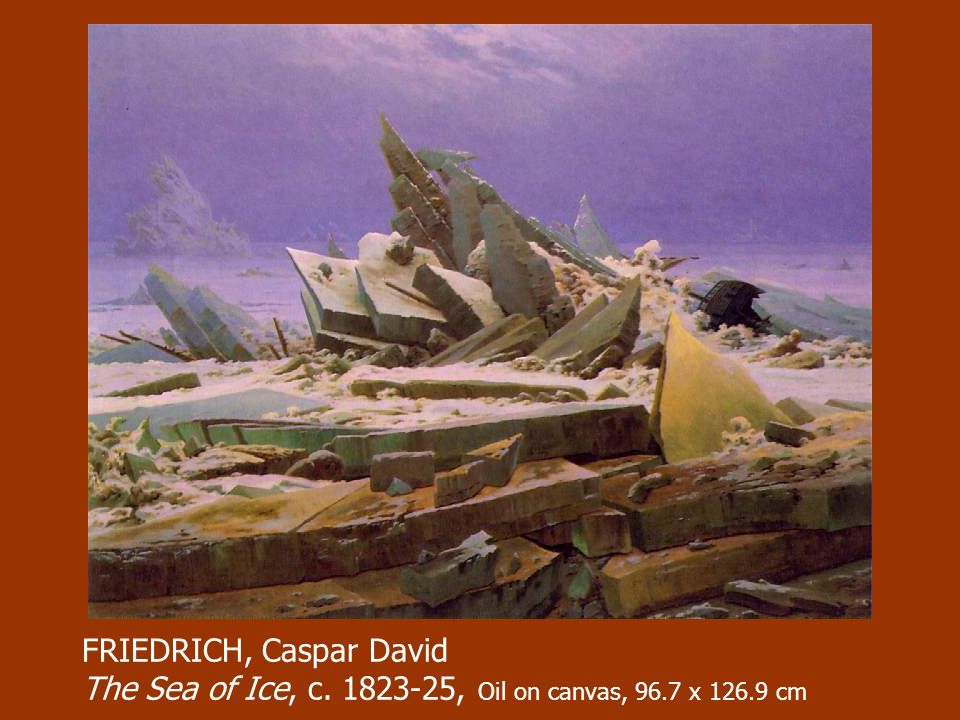 FRIEDRICH, Caspar David The Sea of Ice, c , Oil on canvas, 96