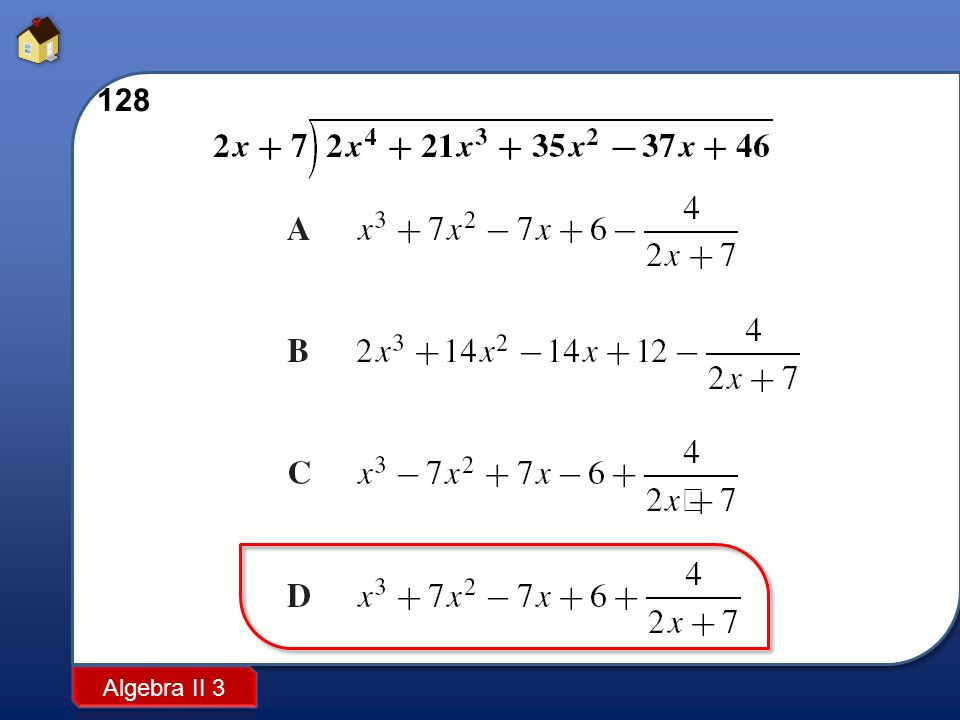 Algebra II 3
