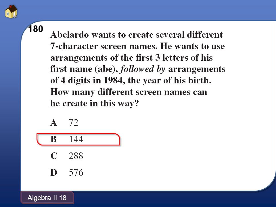 Algebra II 18