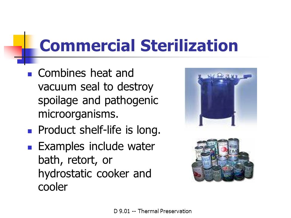 Commercial Sterilization