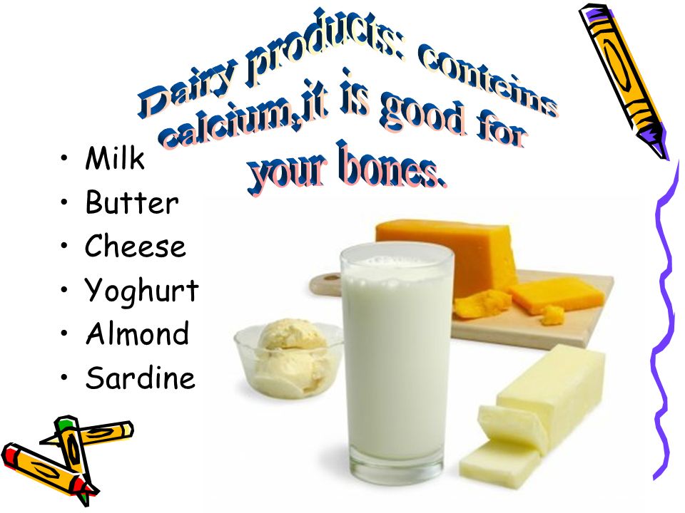 Dairy products: conteins