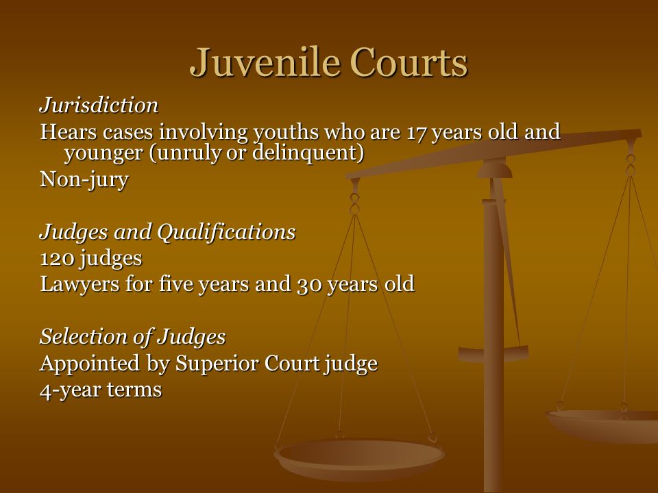 Juvenile Courts Jurisdiction