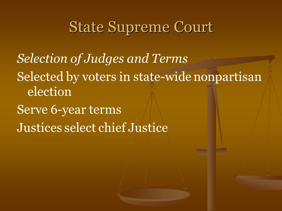 State Supreme Court Selection of Judges and Terms