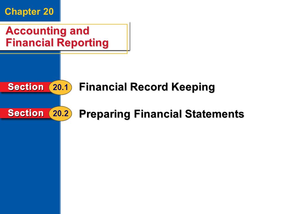 Accounting and Financial Reporting