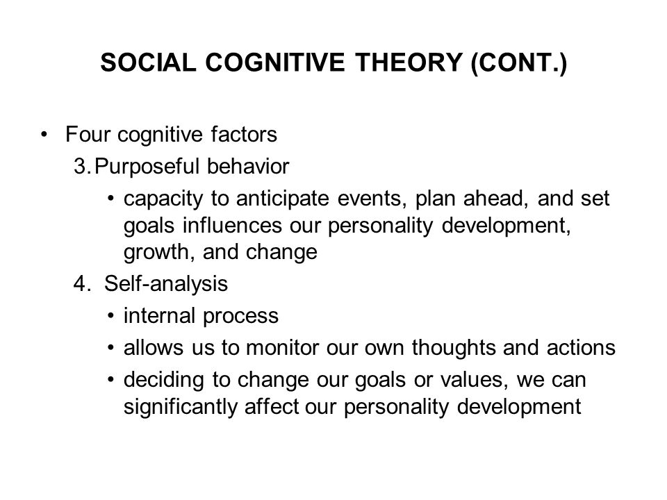 Social Cognitive & Trait Theories - ppt video online download