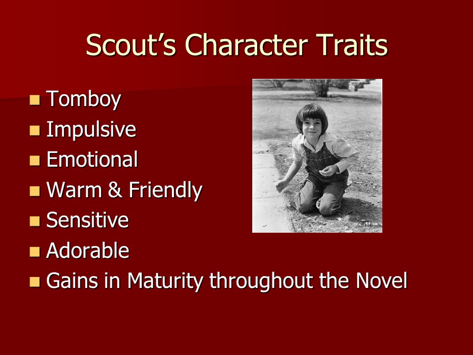 to kill a mockingbird scout character traits